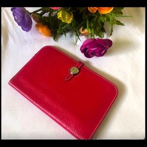 Faux HERMÈS red leather wallet